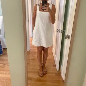 Abercrombie & Fitch White Sleeveless Sundress
